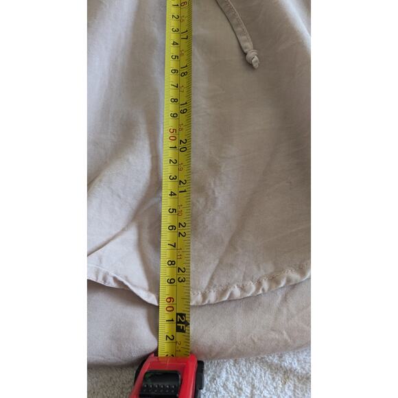 Thread & Supply Lace Up Front Long Sleeve Cream Blouse, Large Y2K, Boho - Picture 7 of 9